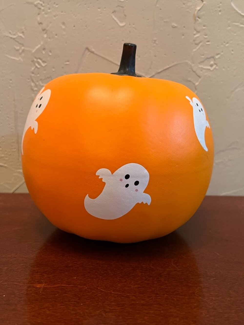 Target Ghost Halloween Pumpkin Decor Orange Faux Pumpkin Tabletop Fall Decor